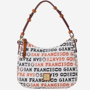 NEW! Dooney & Bourke MLB San Francisco Giants Small Kiley Hobo Shoulder Bag
